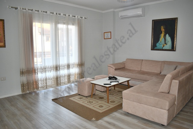 Two bedroom apartment for rent in Bardhok Biba Street in Tirana.
Located on the 6th floor of a new 